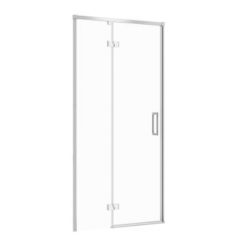 Usa de nisa batanta Cersanit Larga 100 cm sticla 6 mm crom stanga