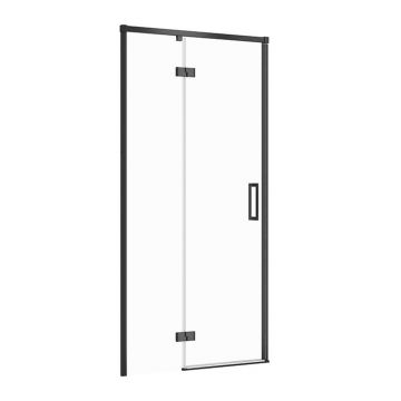 Usa de nisa batanta Cersanit Larga 100 cm sticla 6 mm negru stanga