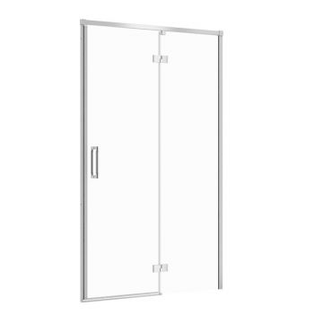 Usa de nisa batanta Cersanit Larga 120 cm sticla 6 mm crom dreapta