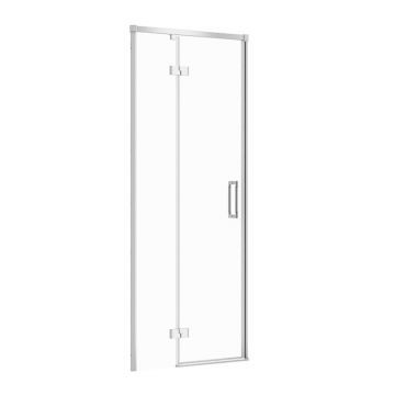Usa de nisa batanta Cersanit Larga 80 cm sticla 6 mm crom stanga