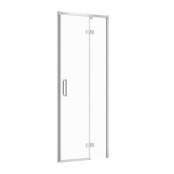 Usa de nisa batanta Cersanit Larga 90 cm sticla 6 mm crom dreapta