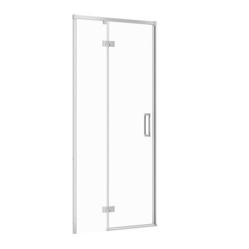 Usa de nisa batanta Cersanit Larga 90 cm sticla 6 mm crom stanga