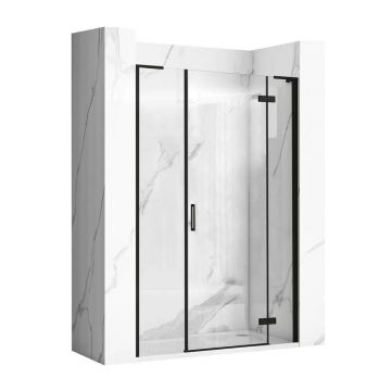 Usa de nisa batanta Rea Hugo 120 cm sticla 6 mm negru