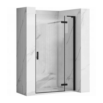 Usa de nisa batanta Rea Hugo 80 cm sticla 6 mm negru