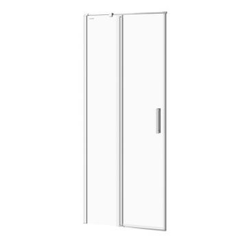 Usa de nisa pivotanta Cersanit Moduo 80 cm sticla 6 mm crom stanga