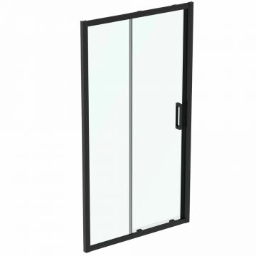 Usa glisanta cu segment fix 110 cm negru mat Ideal Standard Connect 2