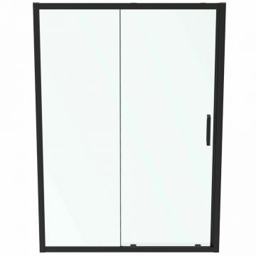 Usa glisanta cu segment fix 140 cm negru mat Ideal Standard Connect 2