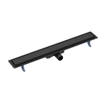Set rigola dus cu capac scurgere dubla negru Cersanit Tako 80 cm