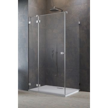 Usa de dus Radaway Essenza Pro KDJ 100cm deschidere stanga nickel periat