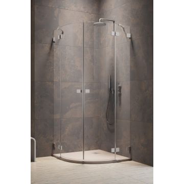 Usa de dus Radaway Essenza Pro PDD 80cm orientare dreapta nickel periat