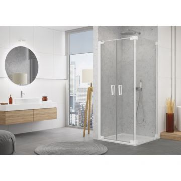 Cabina dus SanSwiss Cadura CA2C+CAT2 - Culoare Alb pal