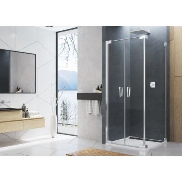 Cabina dus SanSwiss Cadura CA2C+CAT2 - Culoare Alb pal