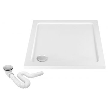 Cădiță de duș Rea Savoy, de podea, alb - 80x80 cm