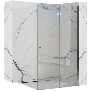 Paravan de duș Rea Fold N2, de colț, crom - 100 cm