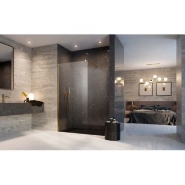 Paravan dus Radaway Modo New II, auriu - Dimensiune 100x200