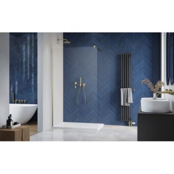 Paravan dus Radaway Modo New II, auriu periat - Dimensiune 80x200