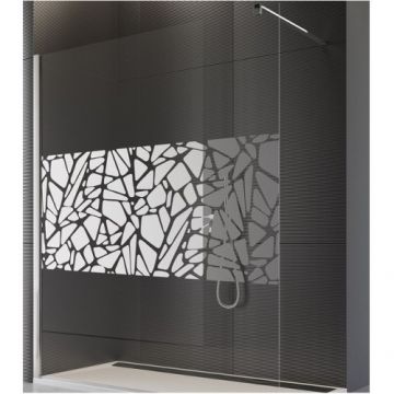 Paravan dus Sanswiss Walk-In Easy Stone 100x200 cm - Dimensiune 100x200