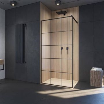 Paravan dus Radaway Modo New Black II Factory, negru - Dimensiune 120x200