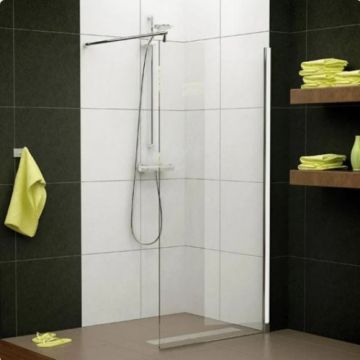 Paravan dus Sanswiss Walk-in Pur Light 120x200 cm, crom - Dimensiune 120x200