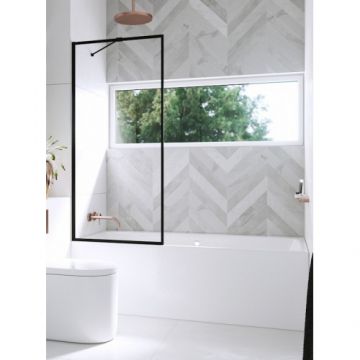 Paravan fix Radaway Modo New Black PNJ pentru cada - Dimensiune 50X150