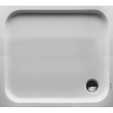 Cadita de dus dreptunghiulara Duravit D-Code 100x90cm  acril  alb