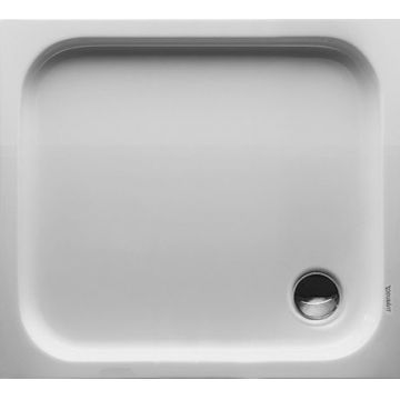 Cadita de dus dreptunghiulara Duravit D-Code 90x80cm acril alb
