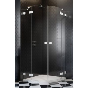 Usa de dus Radaway Essenza Pro PDD 80cm orientare stanga alb mat