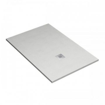 Cadita de dus HM Hlio Europa 100x80 cm, gris cemento - Dimensiune 100x80