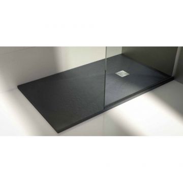 Cadita de dus HM Hlio Europa, negru - Dimensiune 80x80