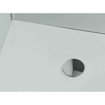 Cadita de dus Marmite Burgos, patrata, alb mat - Dimensiune 90x90
