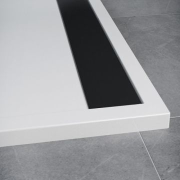 Cadita de dus SanSwiss Ila semirotunda - Dimensiune 100x100