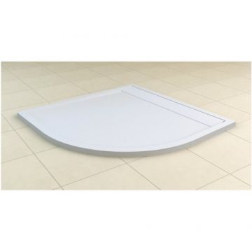 Cadita de dus SanSwiss Ila semirotunda - Dimensiune 90x90