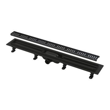 Rigola pentru dus, Alcadrain, Simple, 95 cm, negru mat