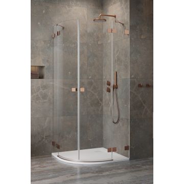 Usa de dus Radaway Essenza Pro PDD 80cm orientare dreapta cupru periat