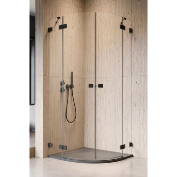 Usa de dus Radaway Essenza Pro PDD Black 100cm orientare stanga negru mat