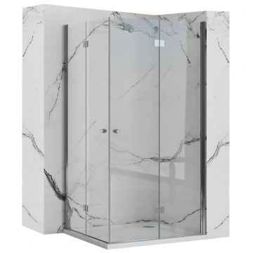 Cabina de dus Rea Fold N2, crom, 110x120 cm