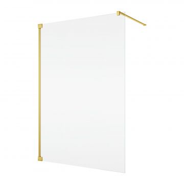 Cabina de dus Walk-In Ronal (SanSwiss) Cadura CAT4 80cm  sticla AquaPerle 6mm  profil auriu