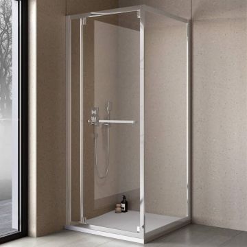 Cabina duș Kolpasan, Stellar Uni, 120 x 80 x h200, crom