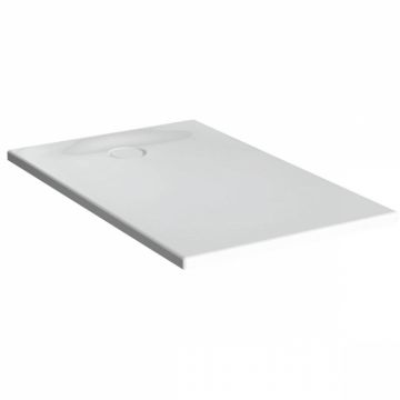 Cadita de dus slim 100x75 rectangulara st alb   65150001000