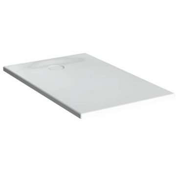 Cadita de dus slim 120x75 rectangulara st alb   65160001000