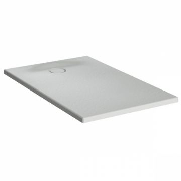 Cadita de dus slim 120x75 rectangulara texturata gri   65160001867