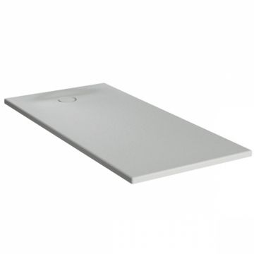 Cadita de dus slim 170x80 rectangulara texturata gri   65250001867