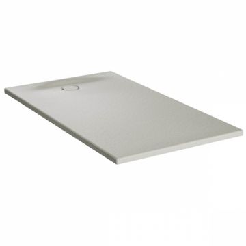 Cadita de dus slim 170x90 rectangulara texturata taupe   65320001869