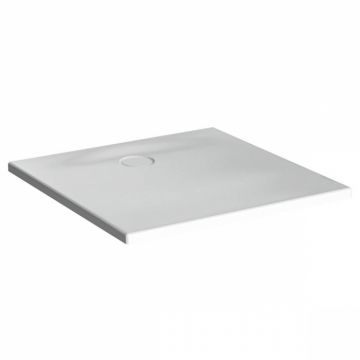 Cadita de dus slim 90x90 patrata st alb   65140001000