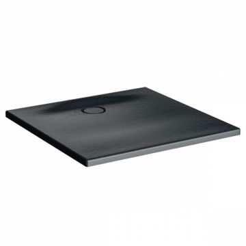 Cadita de dus slim 90x90 patrata texturata antracit   65140001868