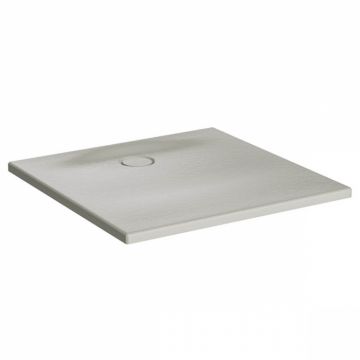 Cadita de dus slim 90x90 patrata texturata taupe   65140001869