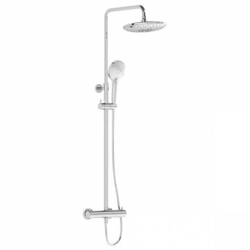 Coloana de dus Bliss cu cap rotund 240mm cu mixer termostatic, crom   A47205EXP