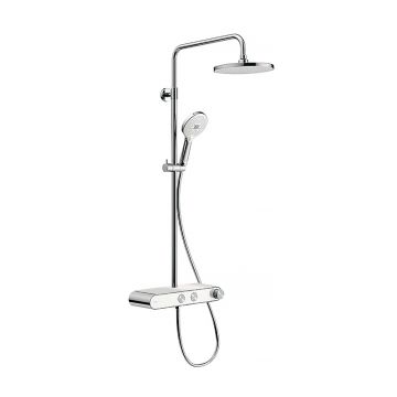 Coloana de dus Duravit C.1 Shower System Shelf 1050 cu baterie termostatata MinusFlow 94cm crom Coloana de dus Duravit C.1 Shower System Shelf 1050 cu baterie termostatata MinusFlow 94cm crom