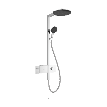 Coloana de dus Hansgrohe Raindance Alive S 300 2jet EcoSmart cu baterie termostatata ShowerSelect Comfort  crom Coloana de dus Hansgrohe Raindance Alive S 300 2jet EcoSmart cu baterie termostatata ShowerSelect Comfort  crom