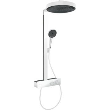 Coloana de dus Hansgrohe Rainfinity 360 1jet  cu baterie termostatata ShowerTablet 350  alb mat Coloana de dus Hansgrohe Rainfinity 360 1jet  cu baterie termostatata ShowerTablet 350  alb mat
